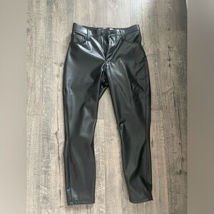 Abercrombie faux leather pants NWT